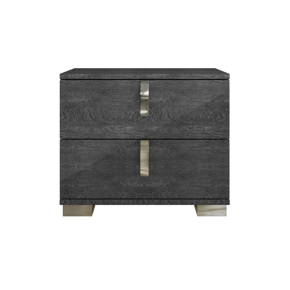 Elegant contemporary high gloss nightstand by At Home USA