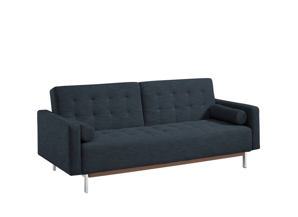 Gray fabric tufted back sofa bed by At Home USA