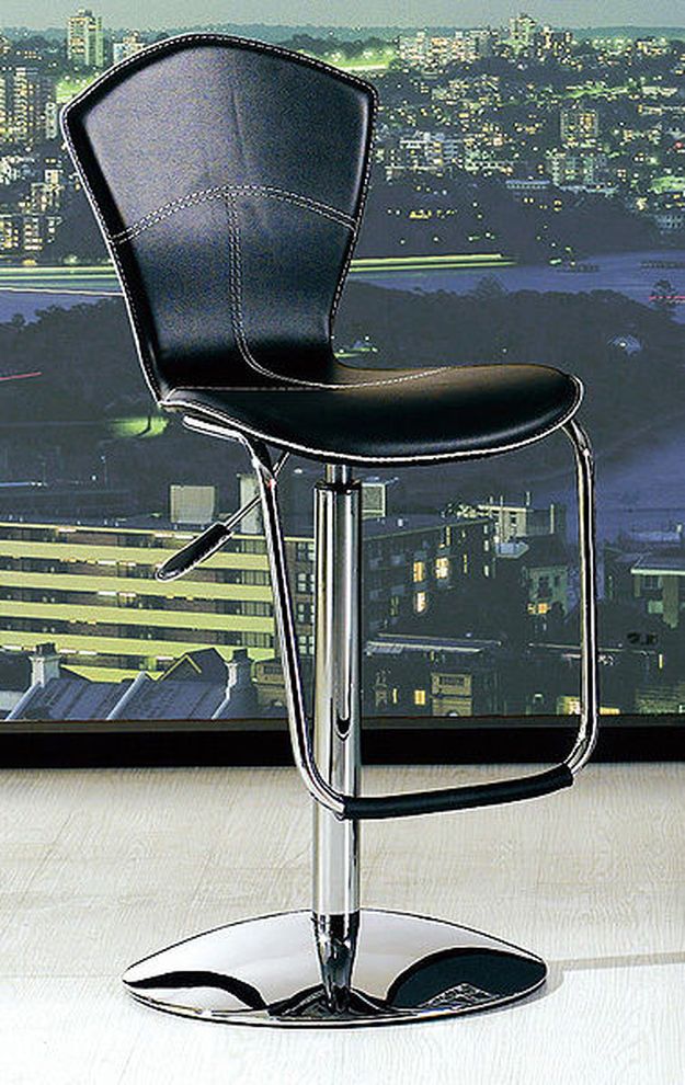 Adjustable modern bar stools w/ chrome tube by At Home USA