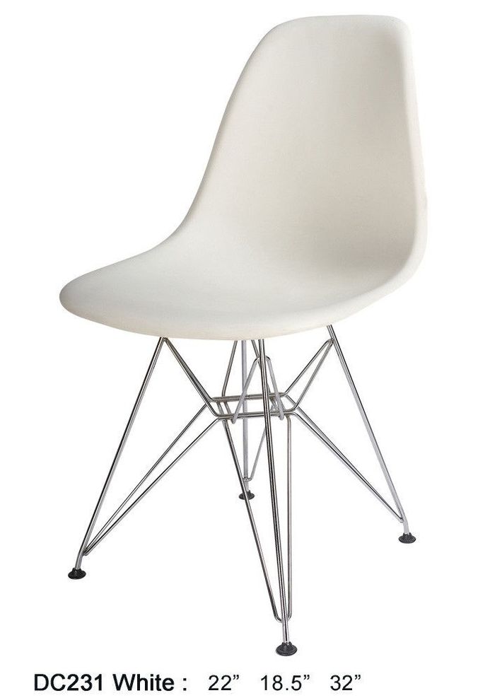 Contemporary dining chair in white by At Home USA