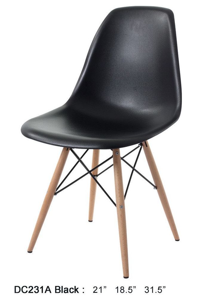 Contemporary dining chair in black by At Home USA