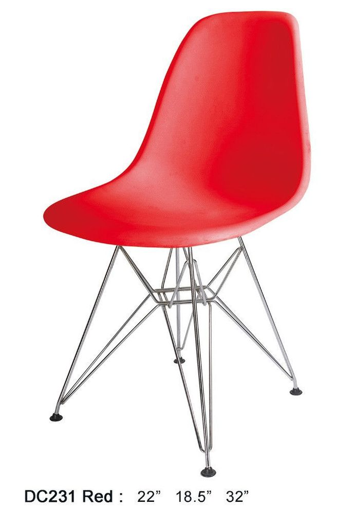 Contemporary dining chair in red by At Home USA