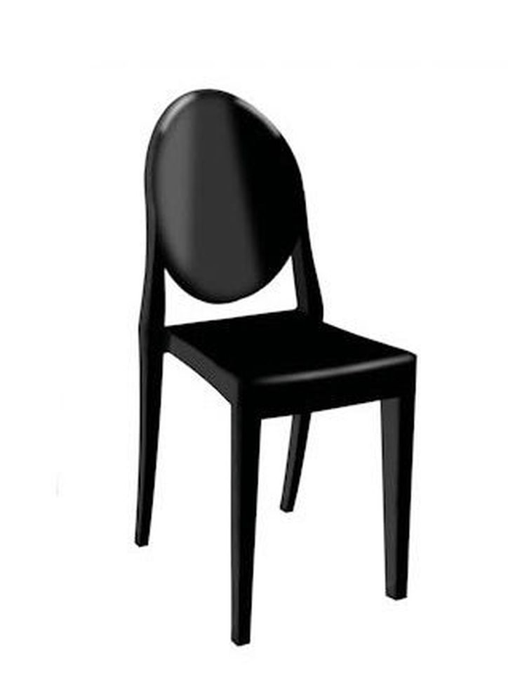 Modern dining chair in black (set of 4) by At Home USA