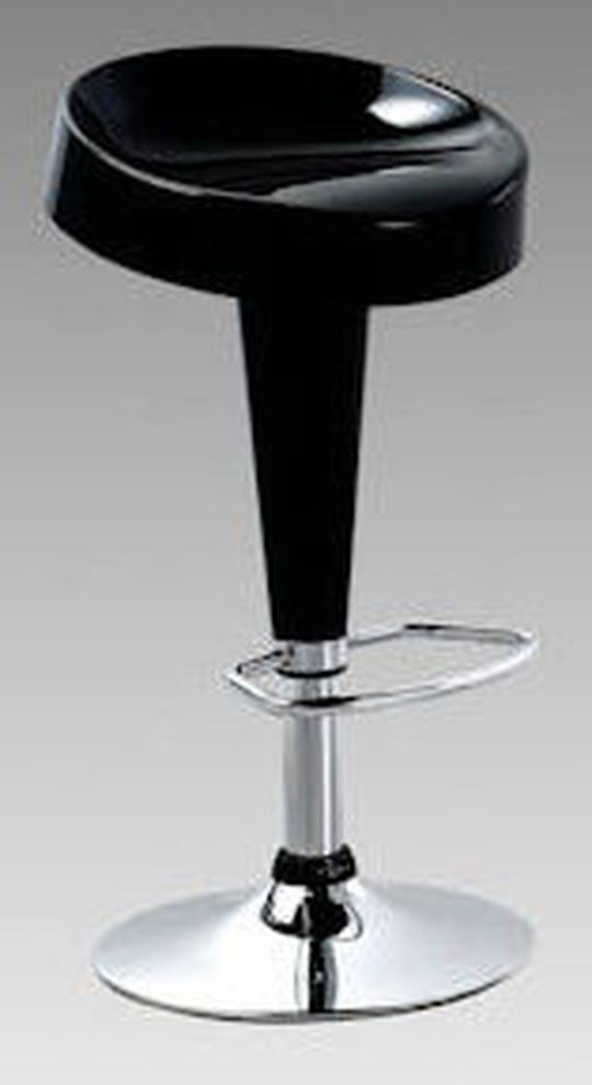 Elegant modern bar stool in black lacquer by At Home USA