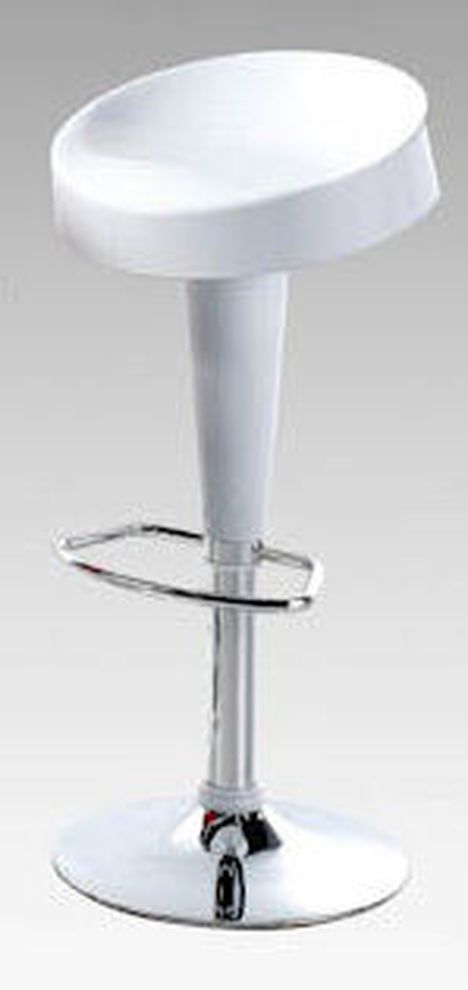 Elegant modern bar stool in white by At Home USA