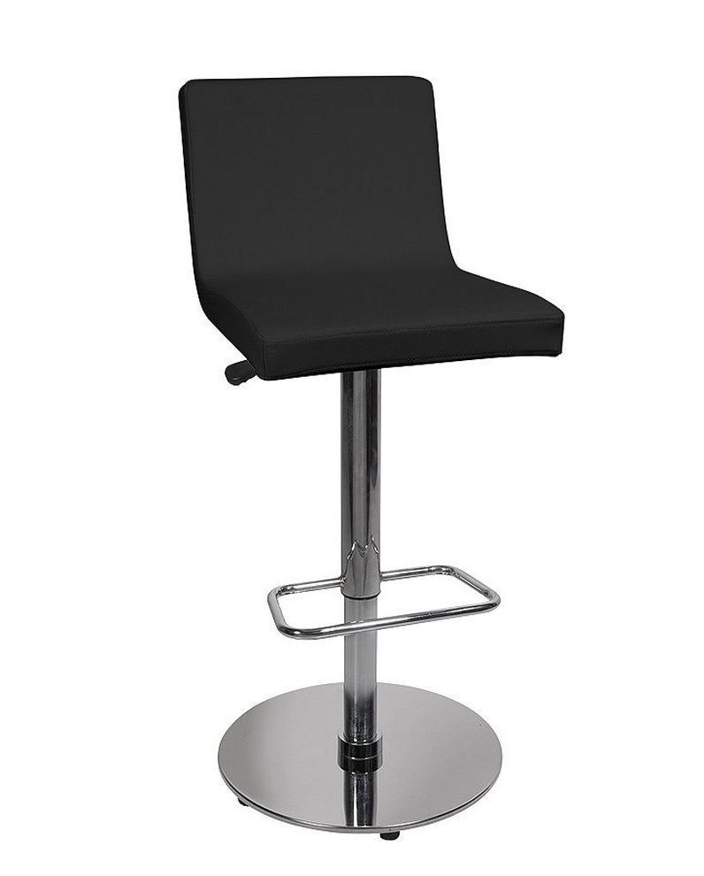 Modern swivel bar stool in black by At Home USA