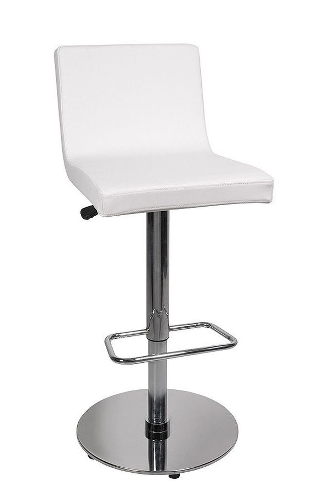 Modern swivel bar stool in white by At Home USA