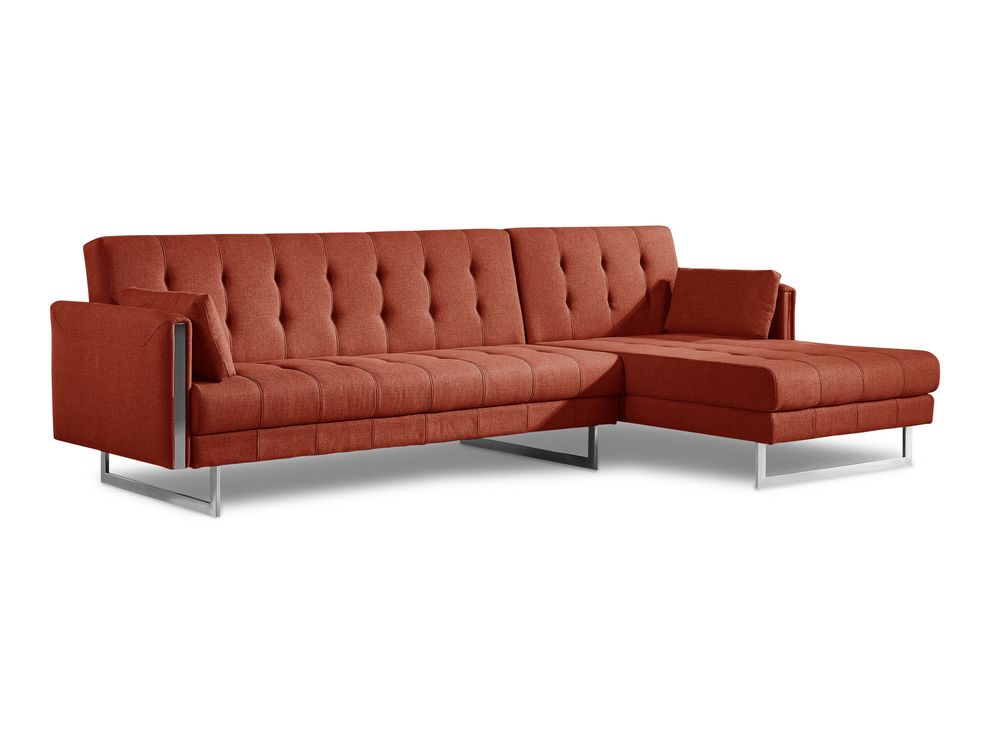 Contemporary fabric sectional that opens to a bed by At Home USA