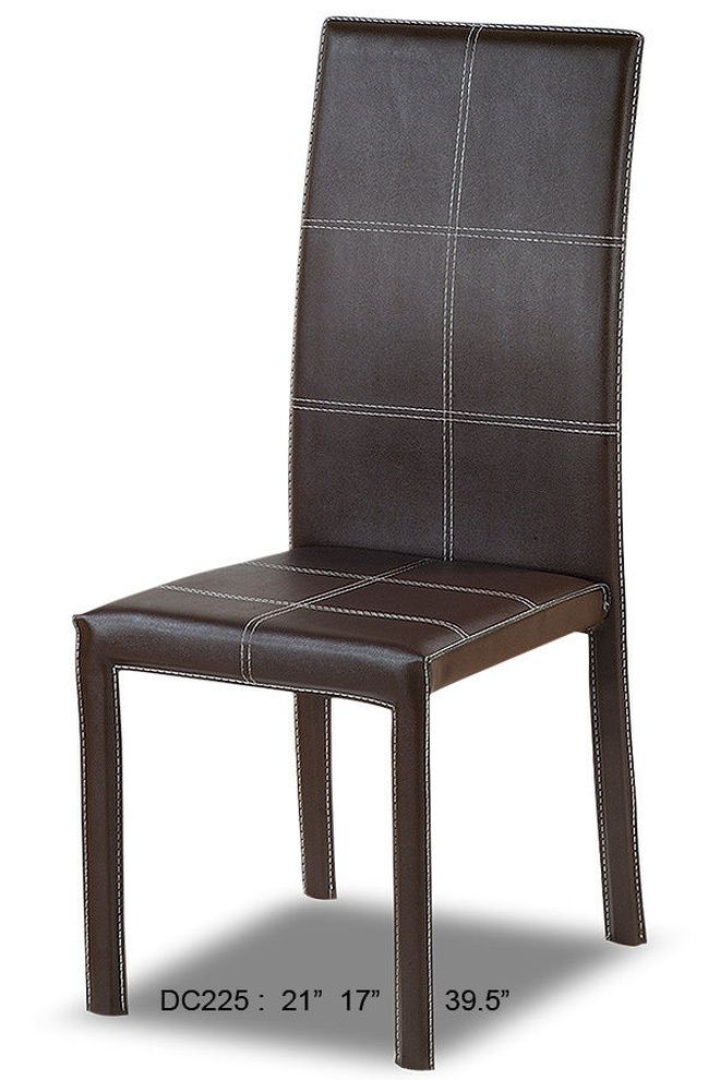 Modern dining chair in dark brown by At Home USA