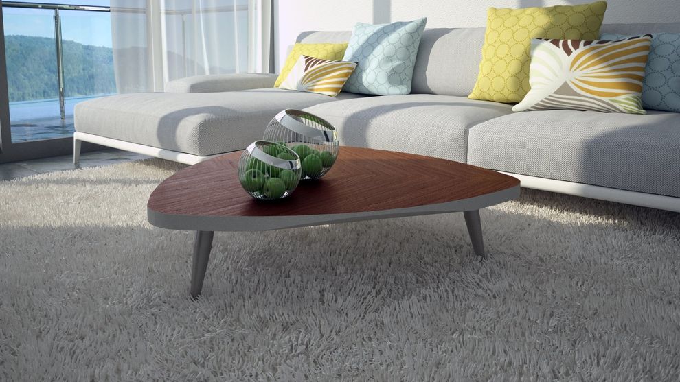 Classic design coffee table w/ natural wood top by At Home USA