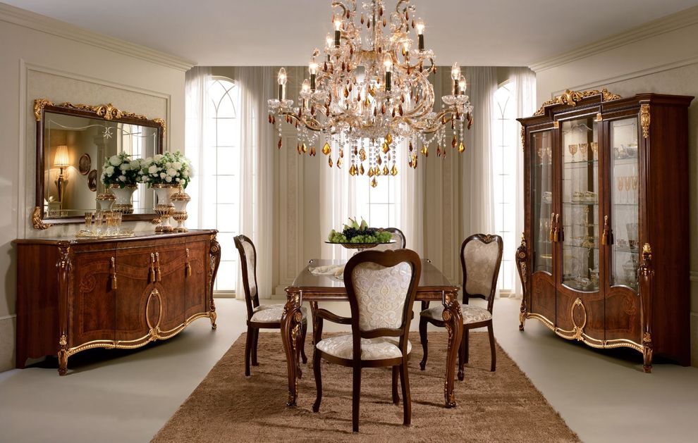 Luxury traditional / neo-classical Italian dining set by Arredoclassic Italy