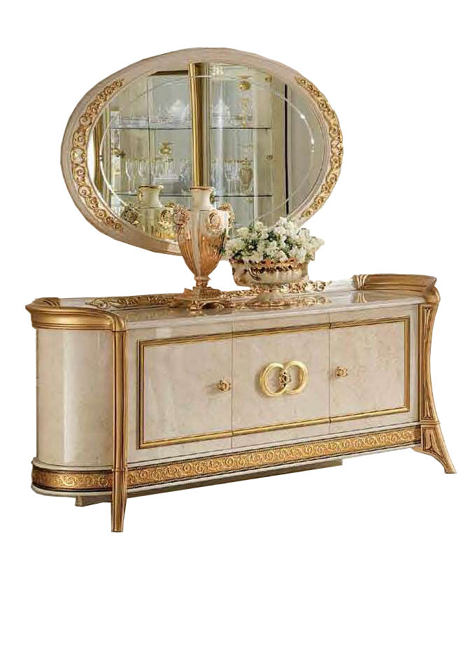Classic style glossy finish traditional Italian buffet by Arredoclassic Italy