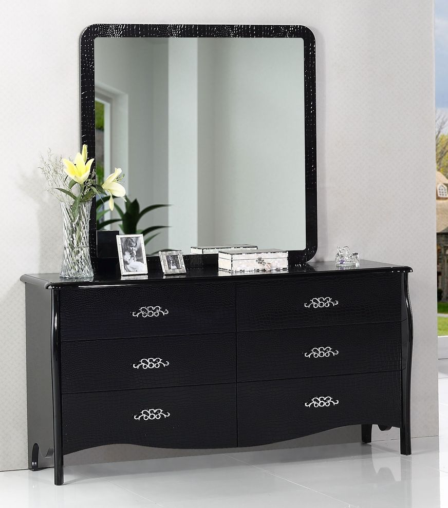Neo-classical dresser in black by Beverly Hills