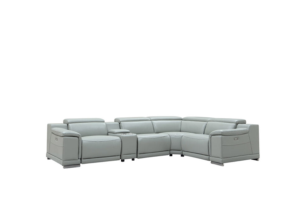 Modern power recliner 6 pcs sectional couch by Beverly Hills