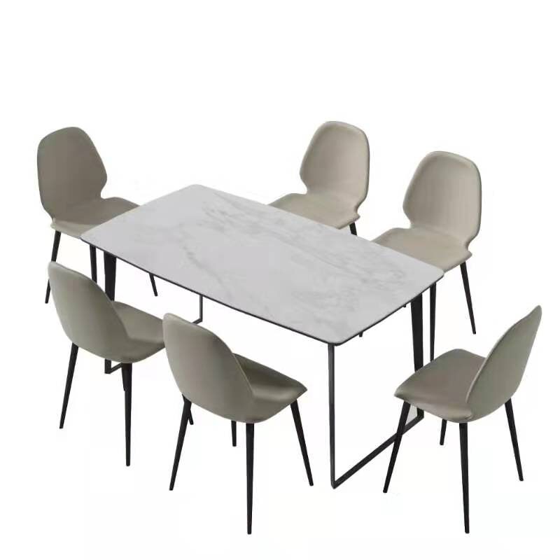Carrera marble top dining table by Beverly Hills