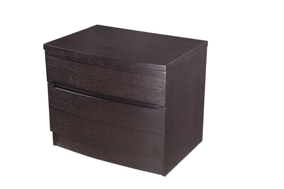 Wenge finish modern style nightstand by Beverly Hills