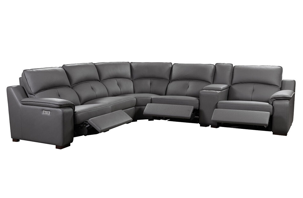 6pcs powered recliner contemporary sectional couch by Beverly Hills