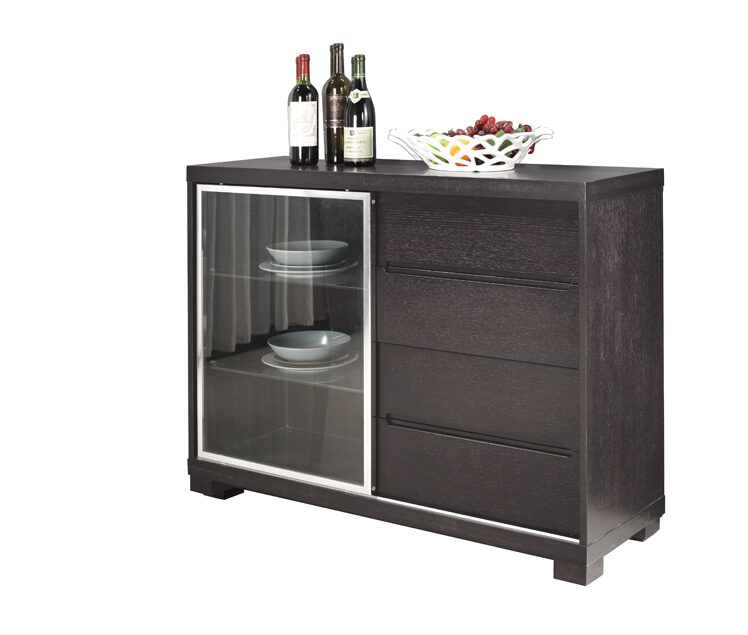 Modern wenge solid wood buffet / server by Beverly Hills