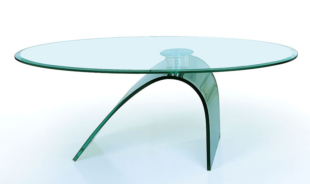 Tempered glass ultra-modern coffee table by Beverly Hills
