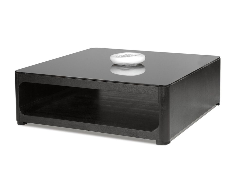 Square low-profile modern coffee table by Beverly Hills