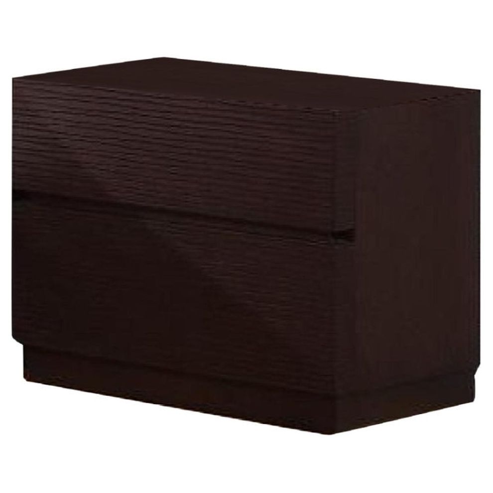 Wenge solid wood nightstand by Beverly Hills
