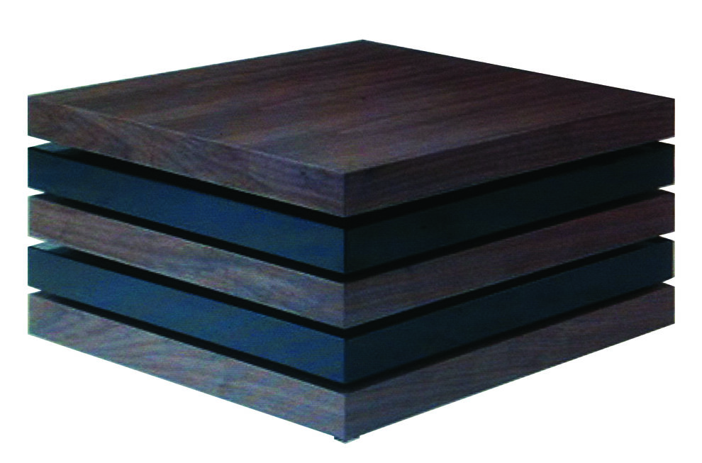 Modern 5-tiered motion low profile coffee table by Beverly Hills