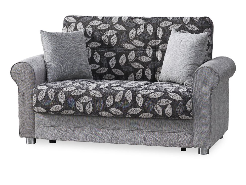 Beige chenille fabric casual living room loveseat by Casamode