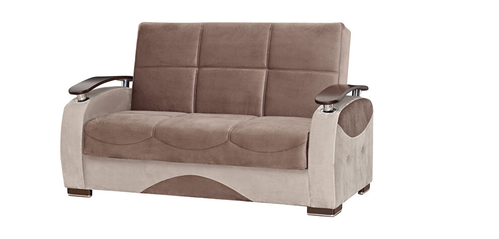 Light brown / beige stylish casual style loveseat by Casamode