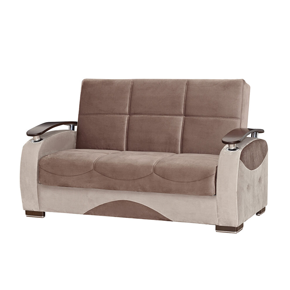 Light brown / beige stylish casual style loveseat by Casamode