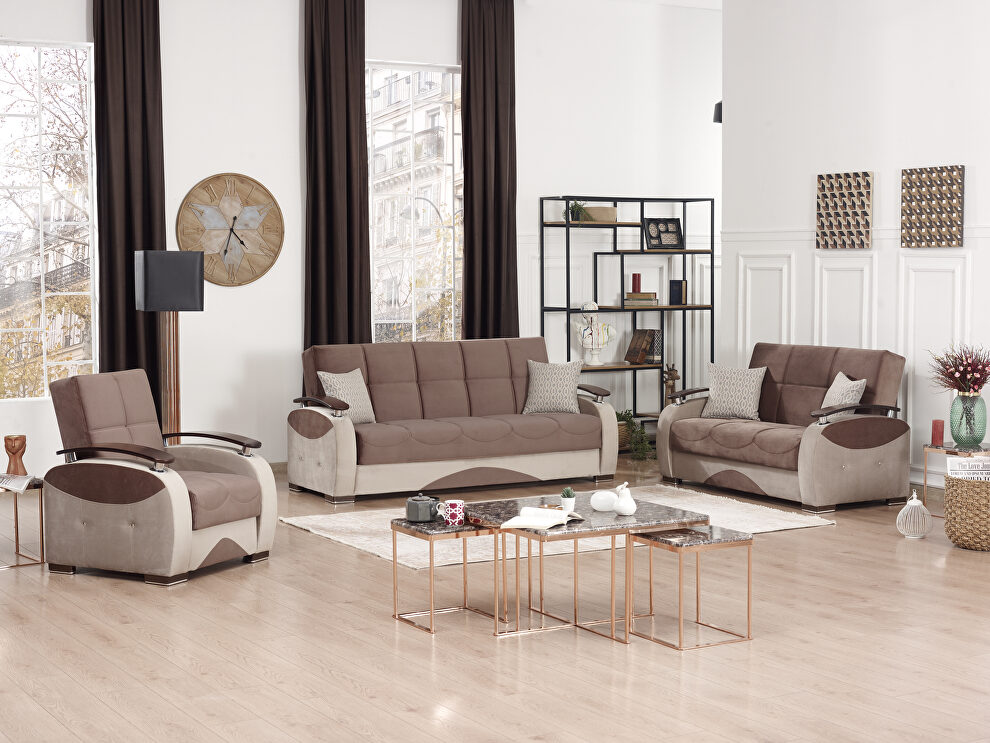 Light brown / beige stylish casual style sofa by Casamode