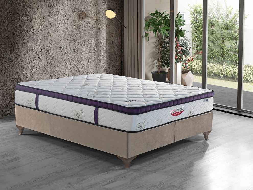 11-inch hard EUro top bamboo full size mattress by Casamode