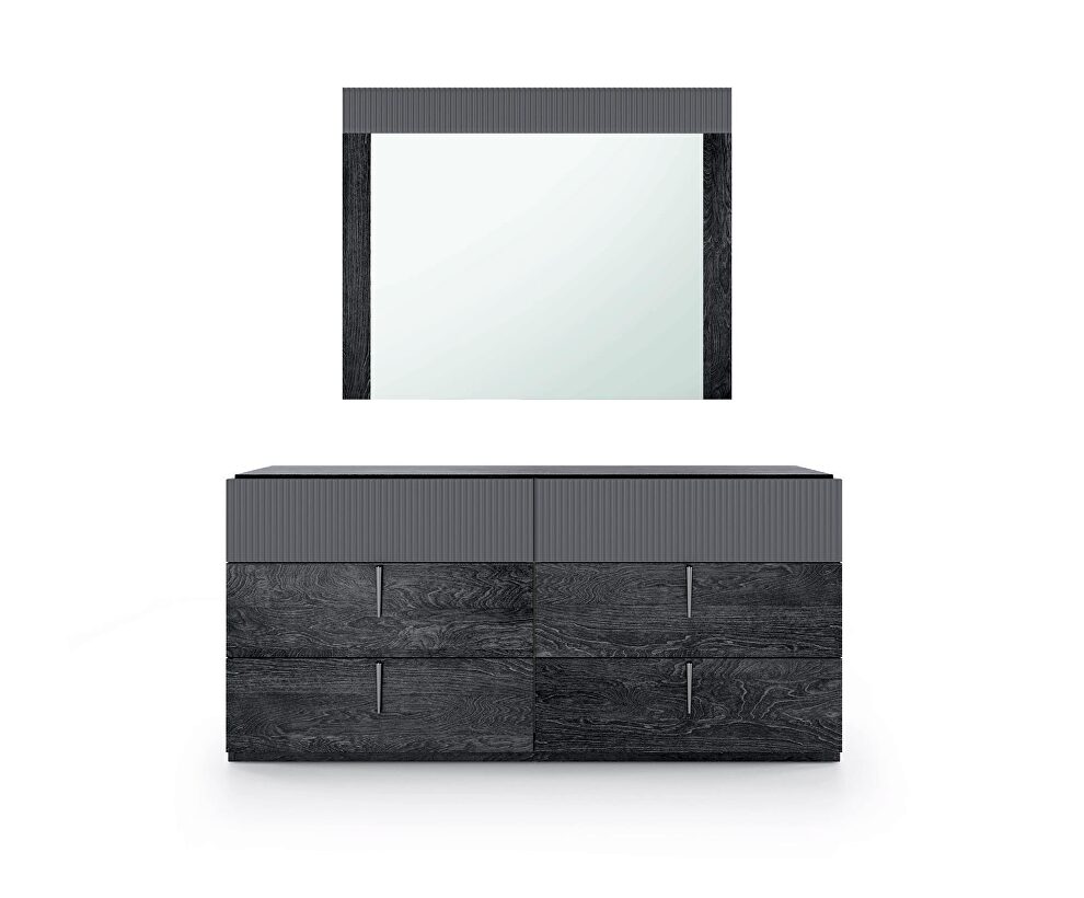 Matte dark gray contemporary dresser made in Italy by Camelgroup Italy