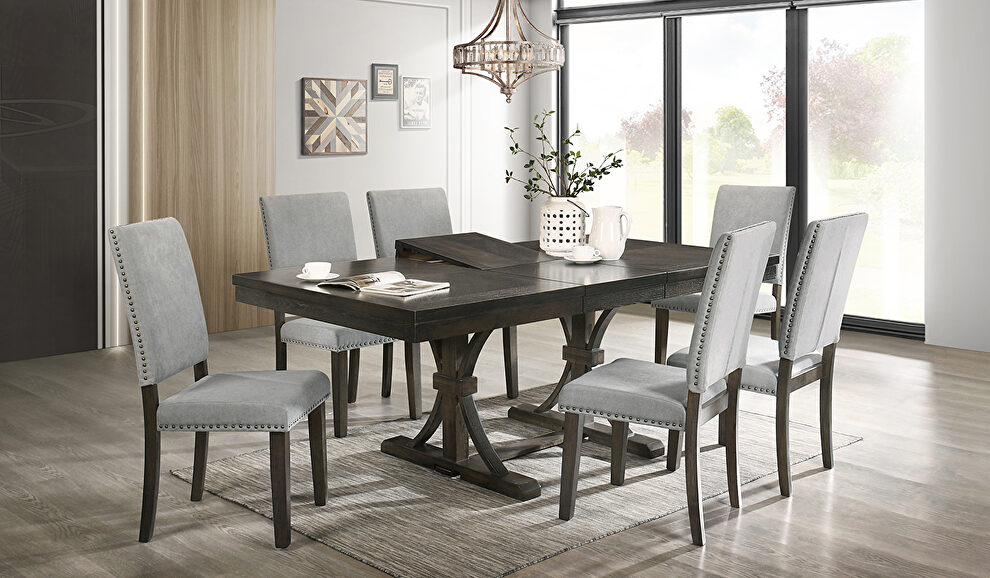 Transitional style extension dining table by Cosmos