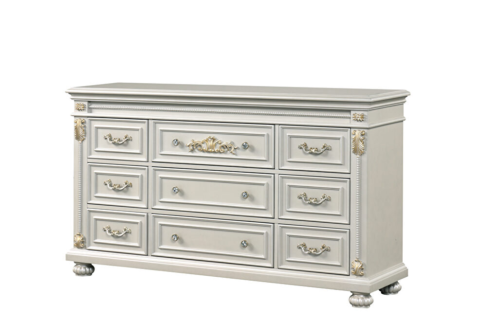Traditional style dresser in white by Cosmos