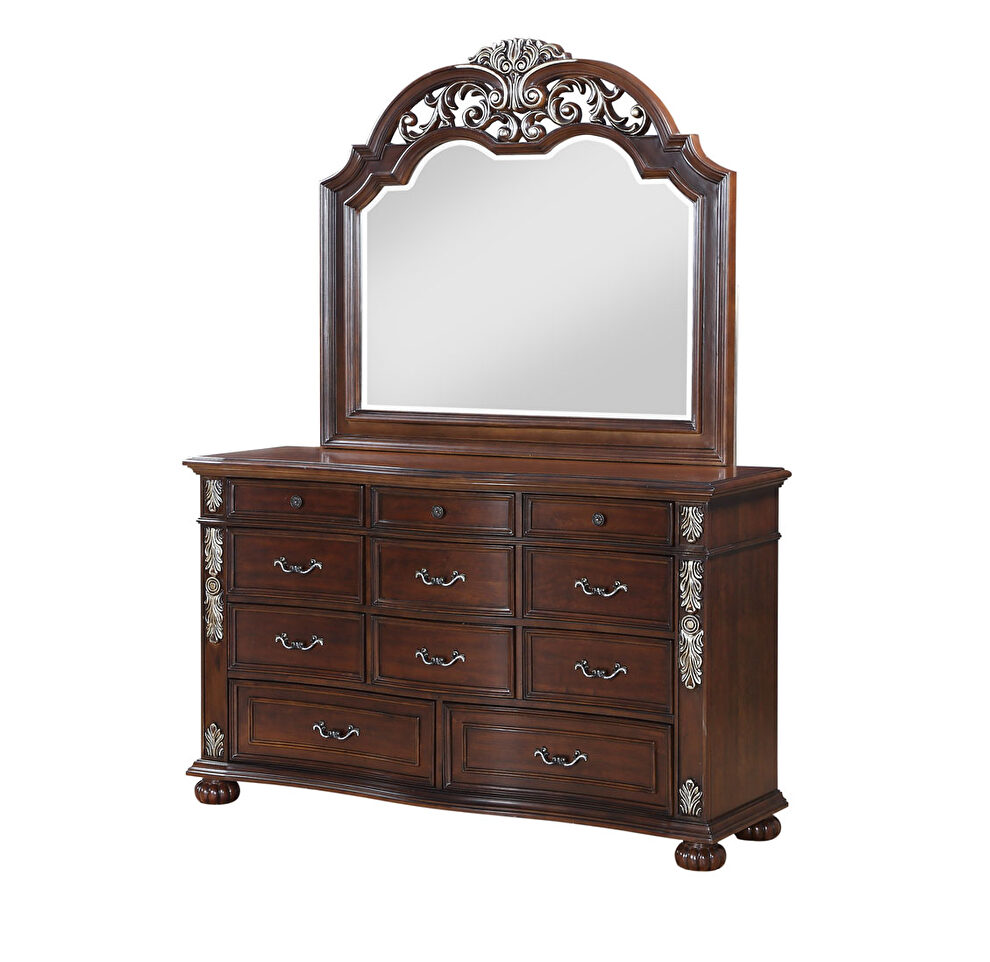 Traditional style dresser in cherry finish wood by Cosmos