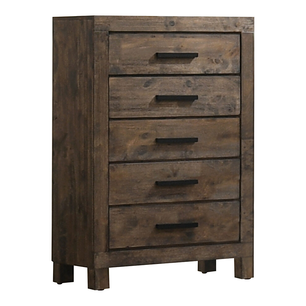 Rustic golden brown finish chest by Coaster