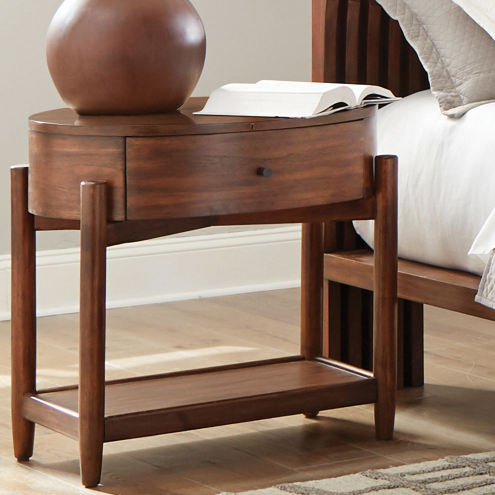 Night stand in mahogany teak wood by Coaster