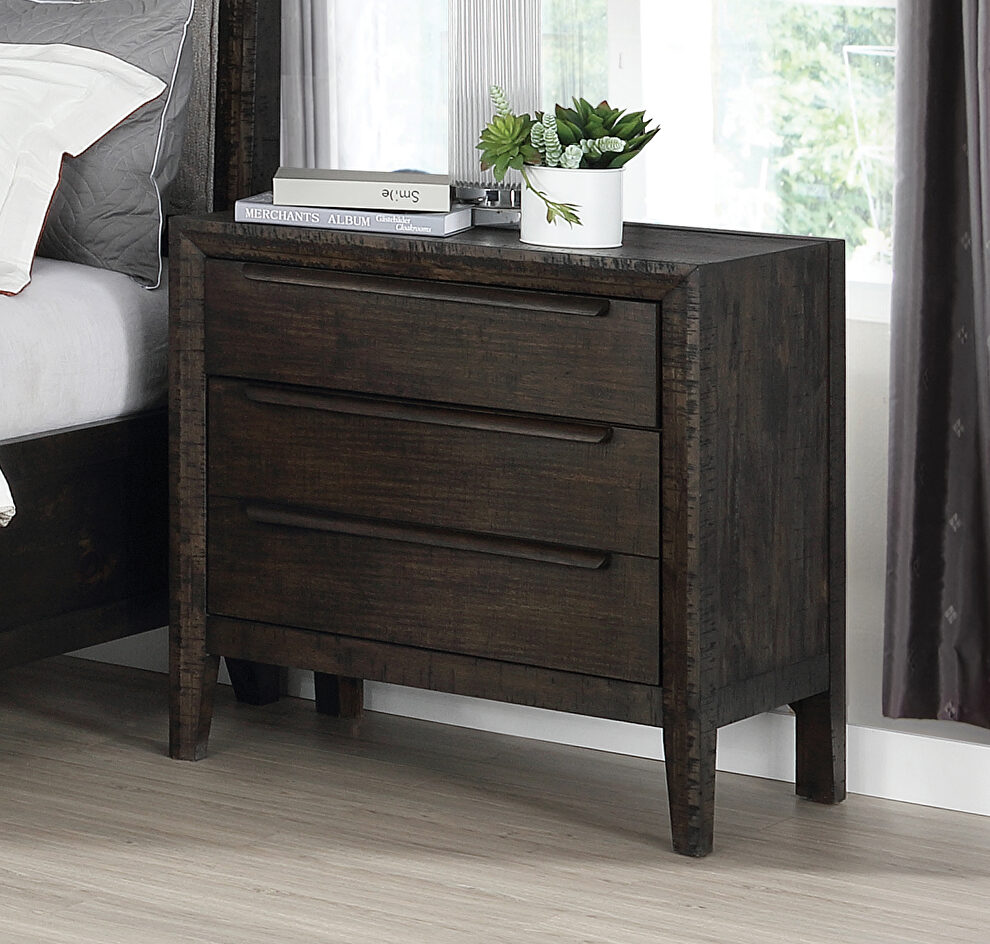 French press finish nightstand by Coaster