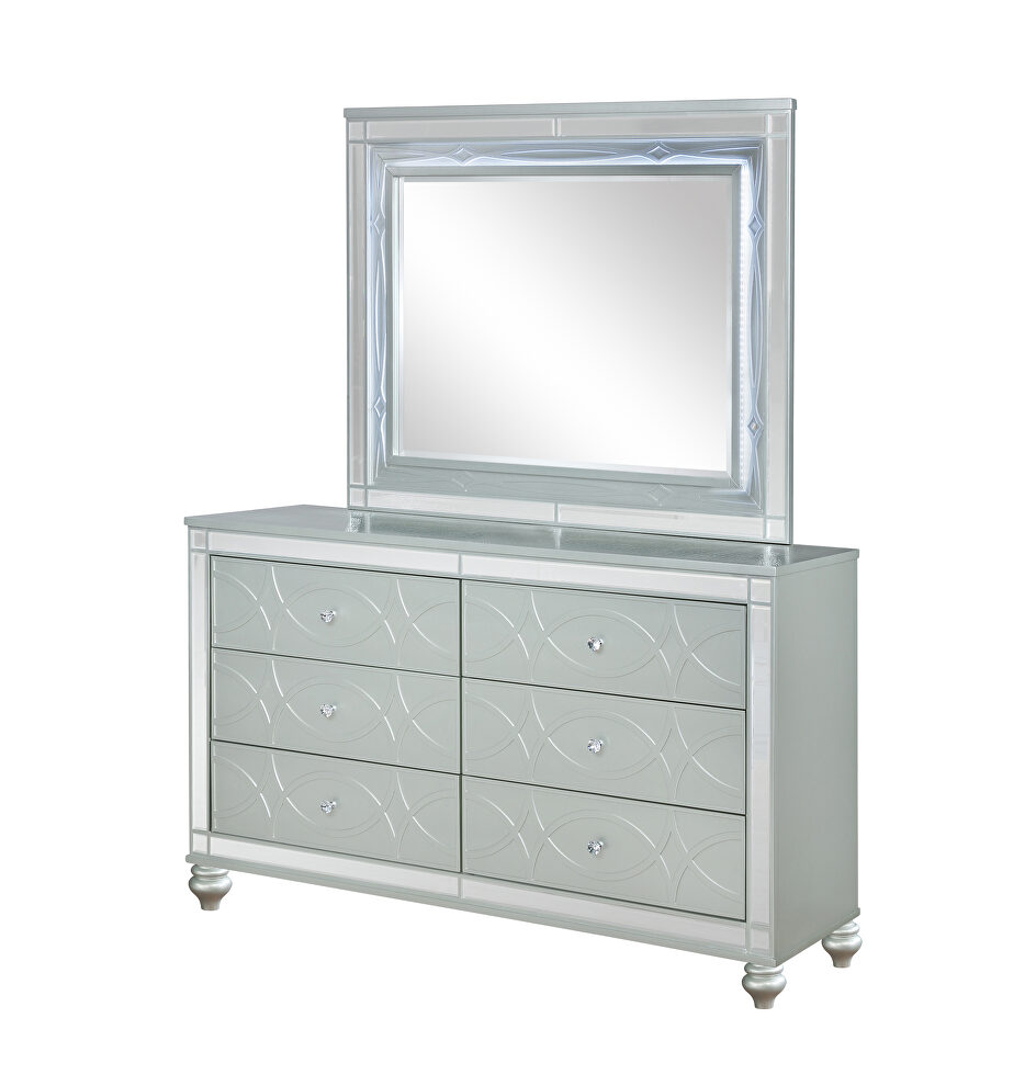 Metallic finish dresser by Coaster