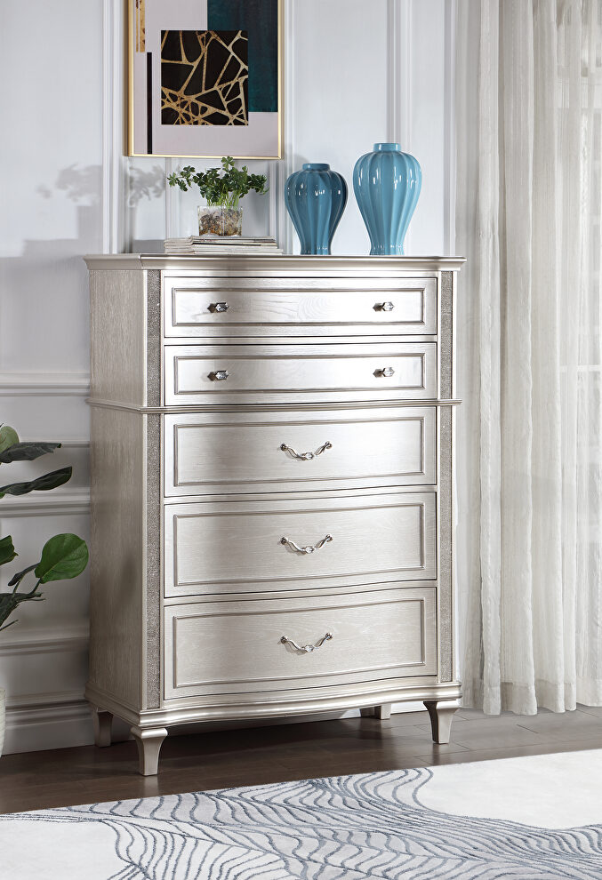 6-drawer chest silver oak by Coaster