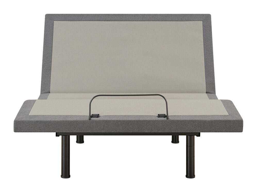 Eastern king adjustable bed base grey and black by Coaster