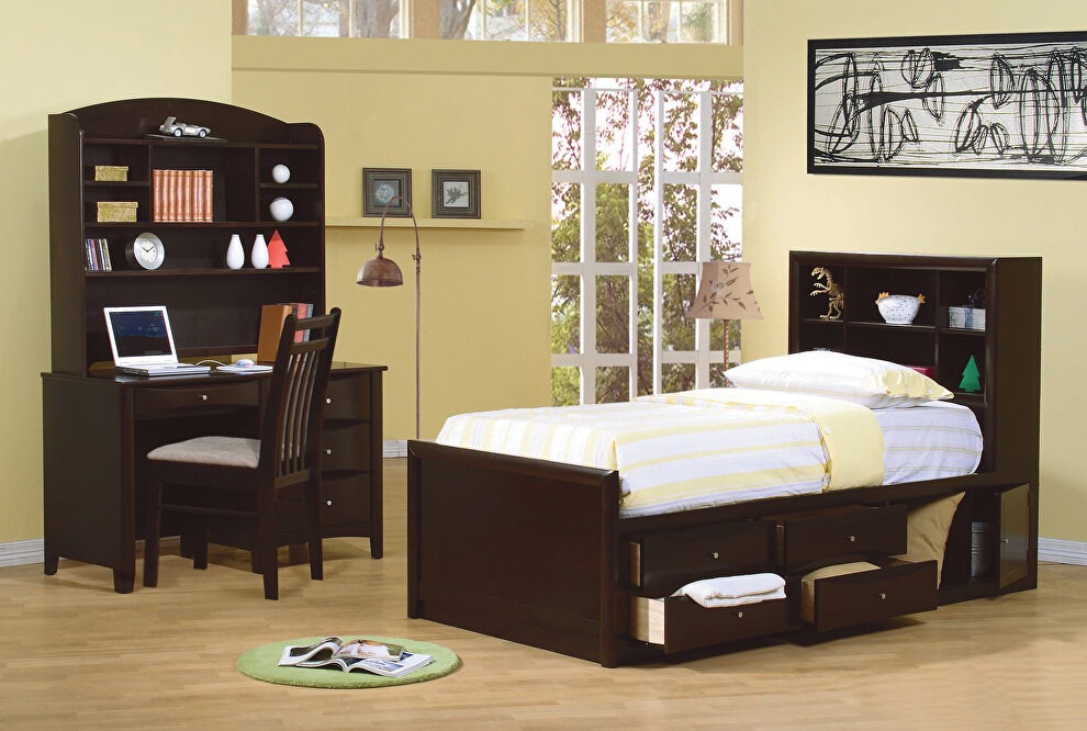 Twin bookcase bed by Coaster