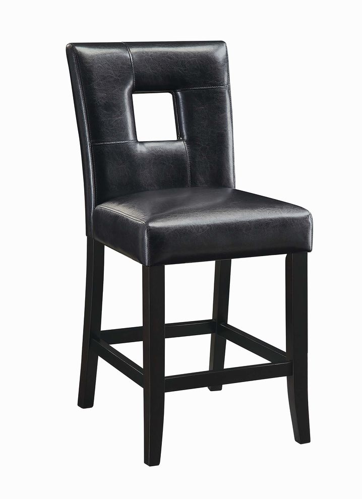 Casual black counter-height chair by Coaster