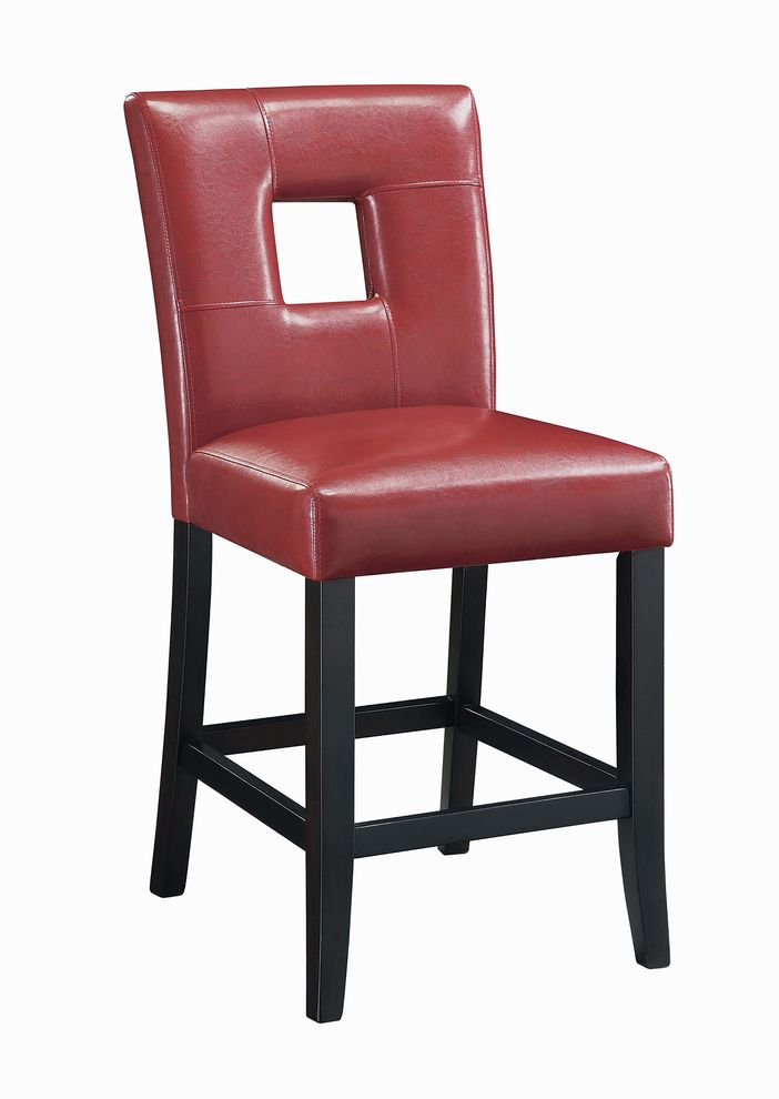 Causal red counter-height chair by Coaster