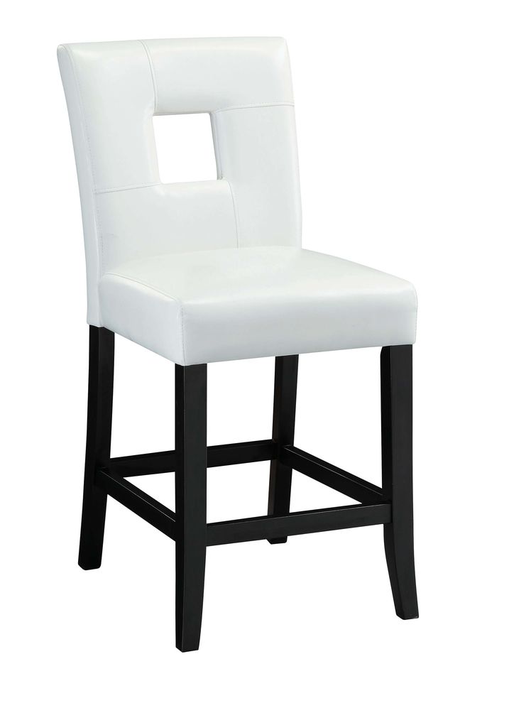 Causal white counter-height chair by Coaster