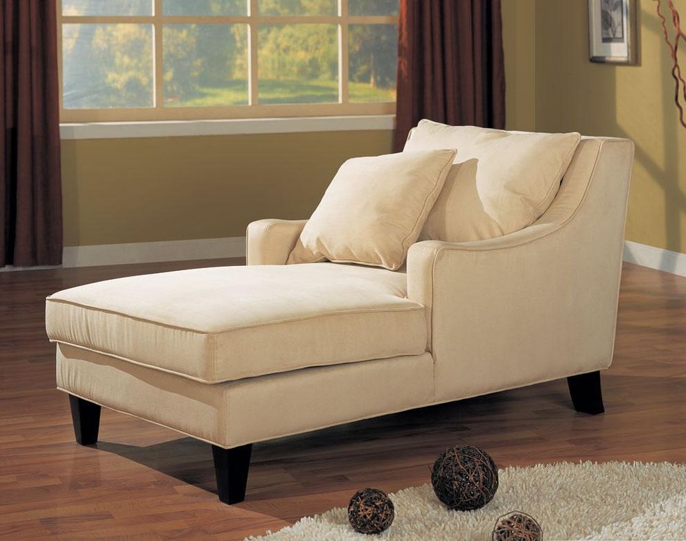 Microfiber chaise longer by Coaster
