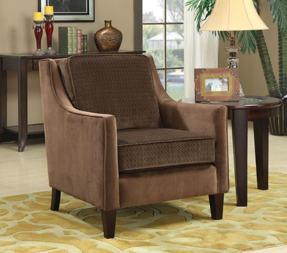 Cappuccino brown accent chair by Coaster