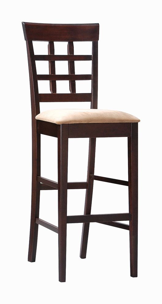 Gabriel 2 cappuccino exposed wood counter stool by Coaster