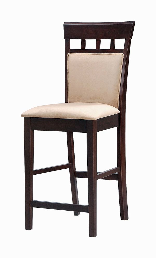 Gabriel cappuccino exposed wood counter stool by Coaster