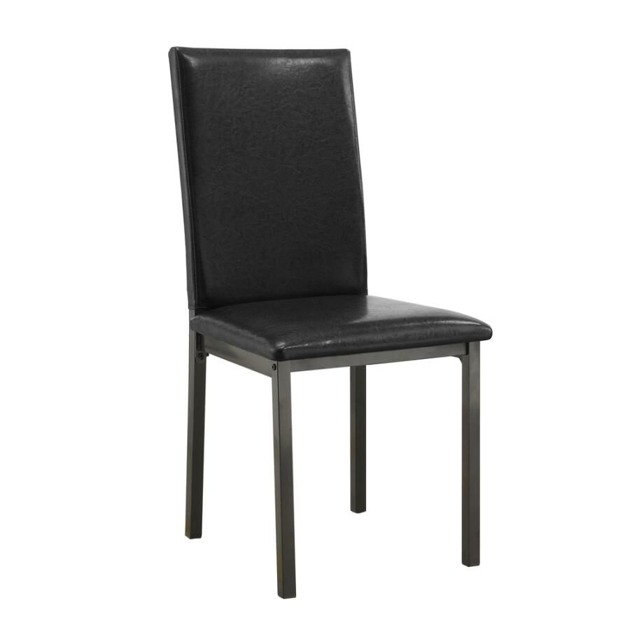 Garza black upholstered side chair by Coaster